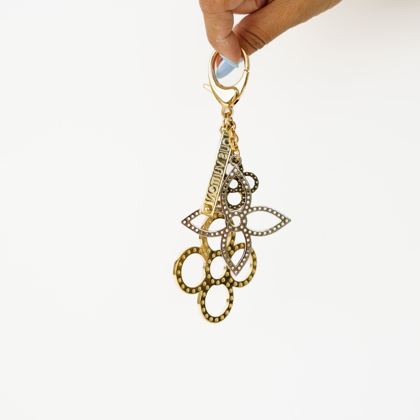 Louis Vuitton Tapage Bag Charm Yellow & White Gold 160626S11