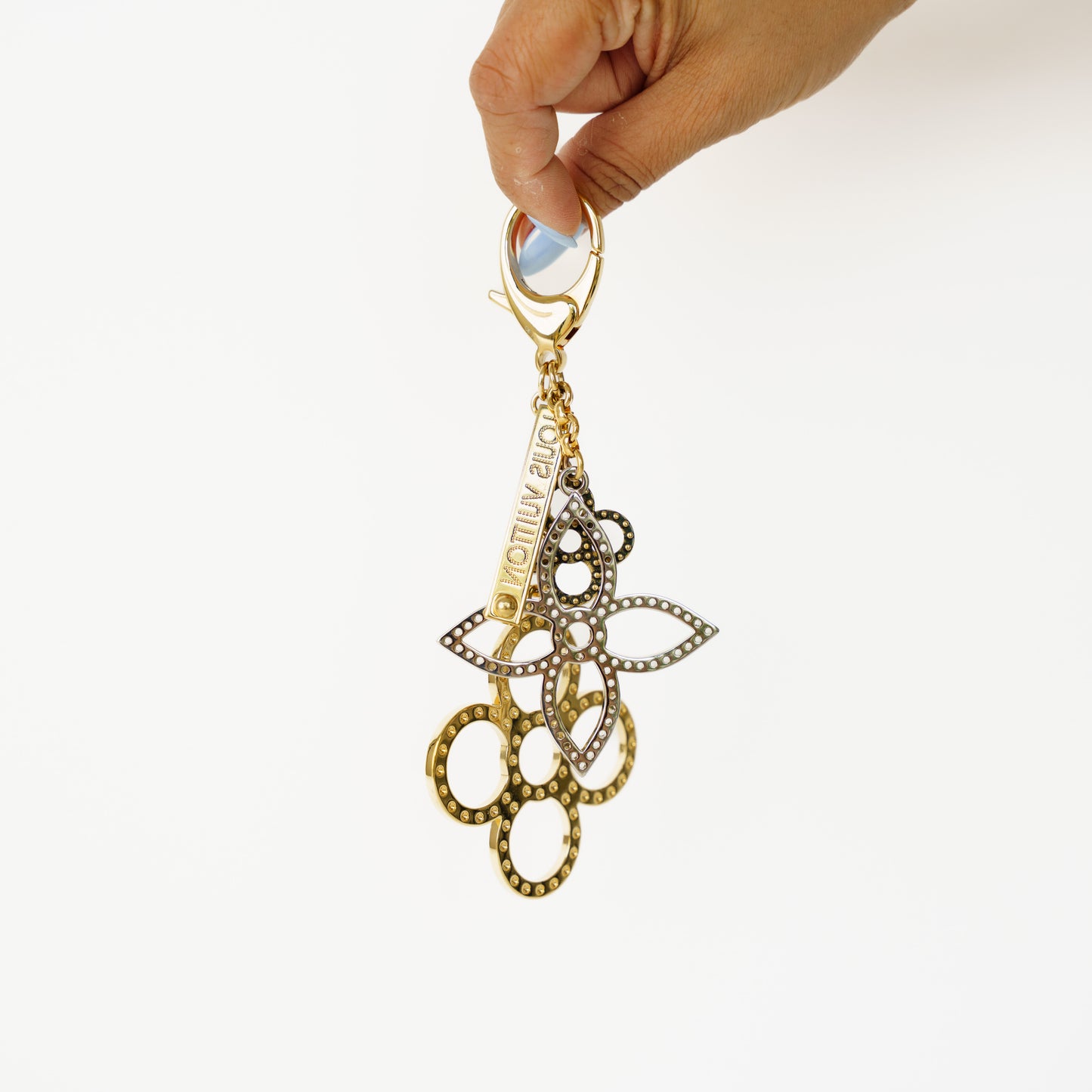 Louis Vuitton Tapage Bag Charm Yellow & White Gold 160626S11