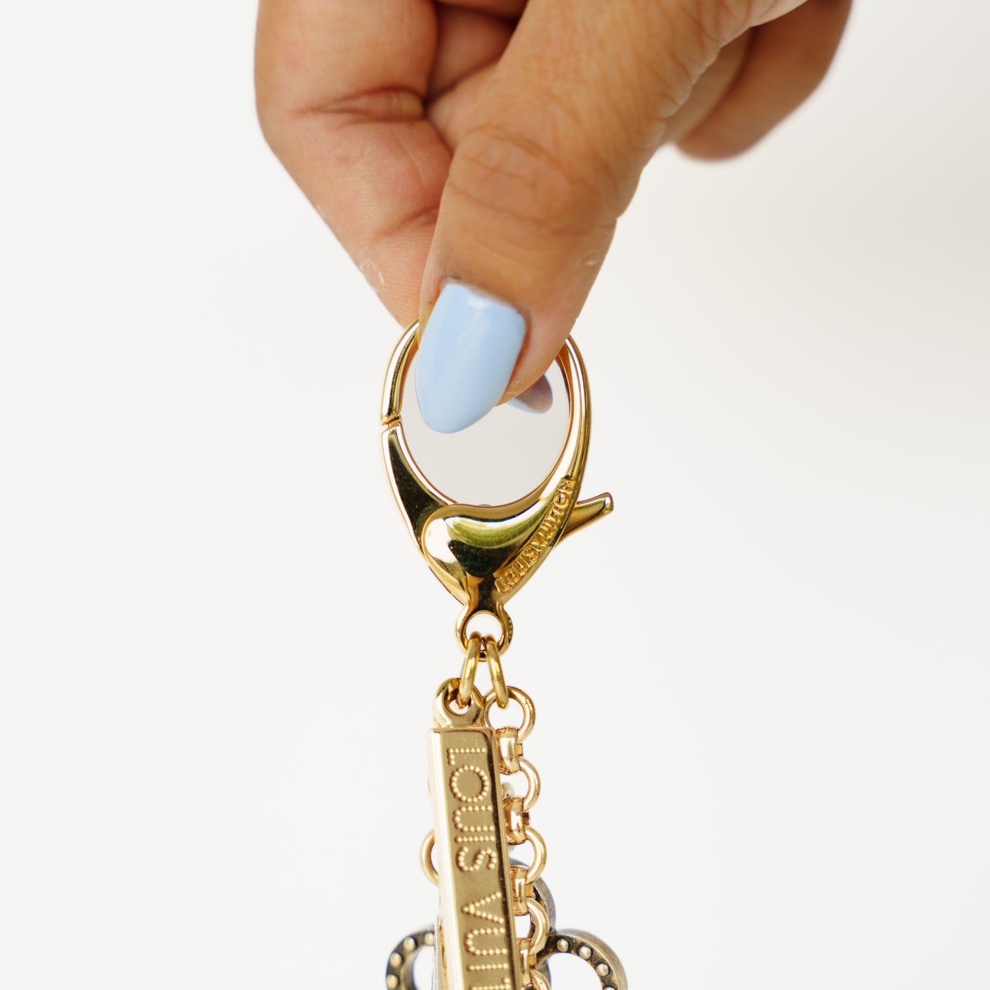 Louis Vuitton Tapage Bag Charm Yellow & White Gold 160626S11