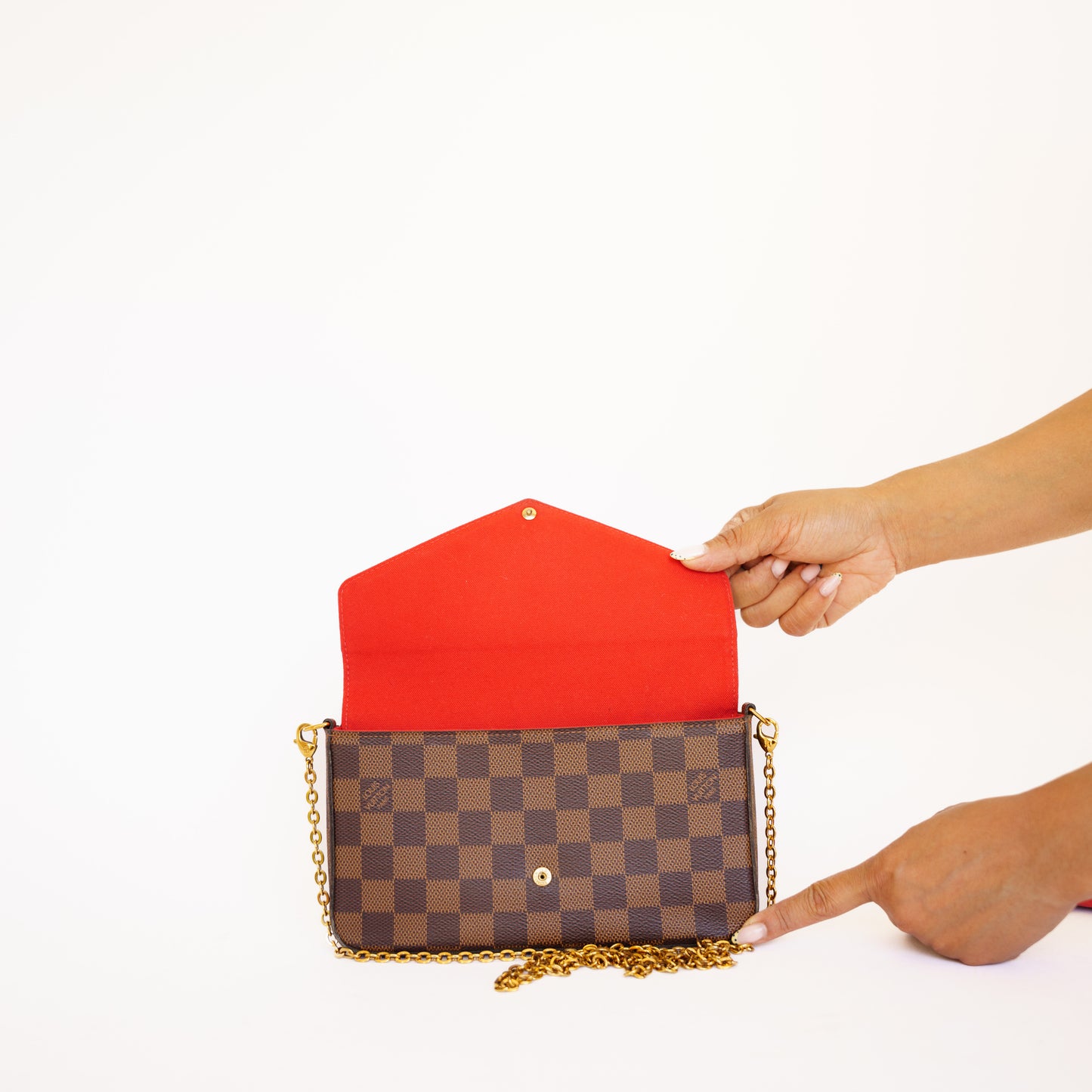 Louis Vuitton Felicie Pochette in Damier Ebene 160726X89