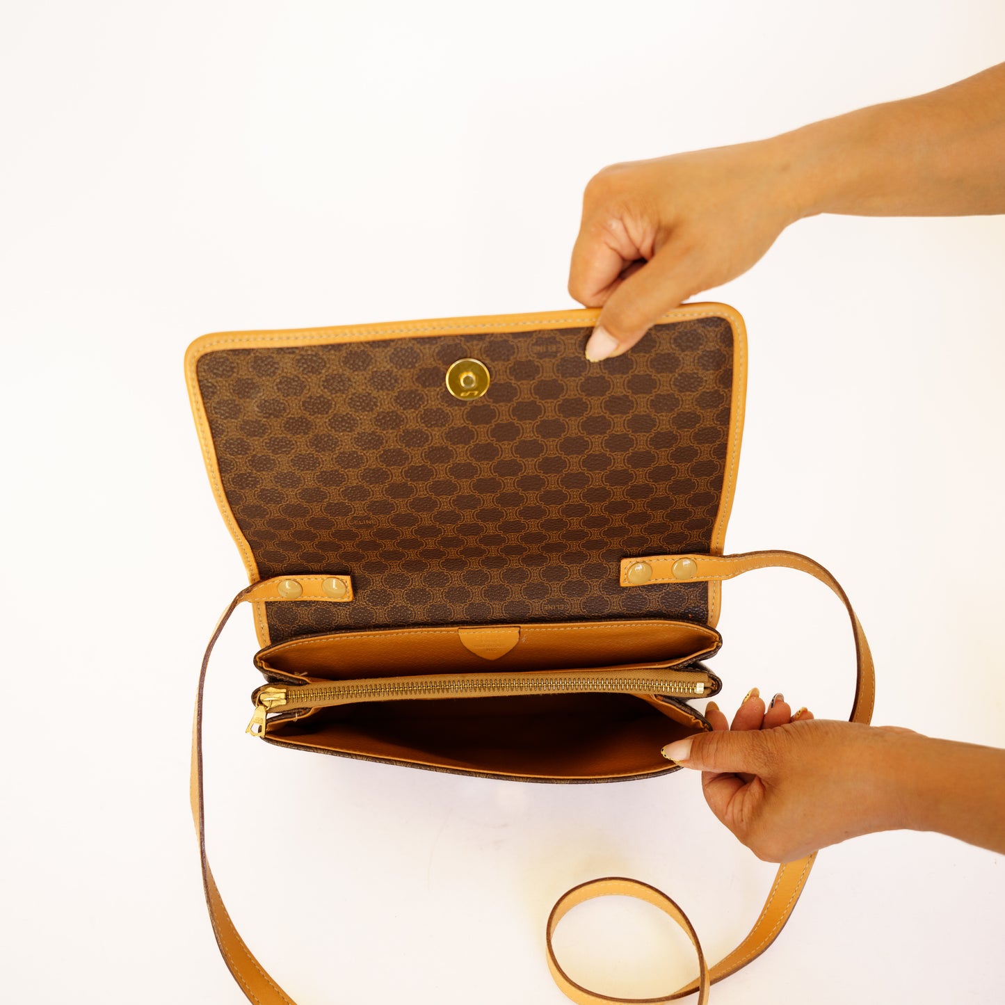 Celine McAdam Satchel Bag 160726G70