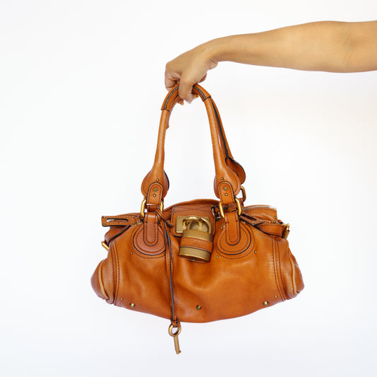 Chloe Leather Paddington Shoulder Bag 160726S04