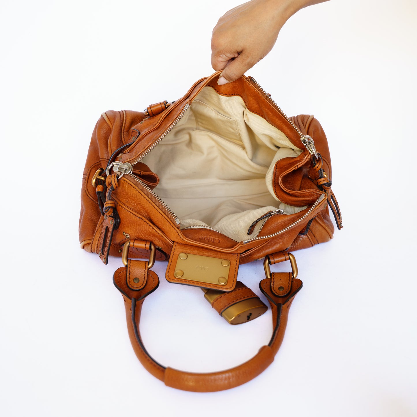 Chloe Leather Paddington Shoulder Bag 160726S04
