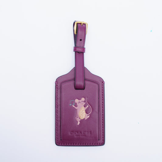Coach Purple Luggage Tag