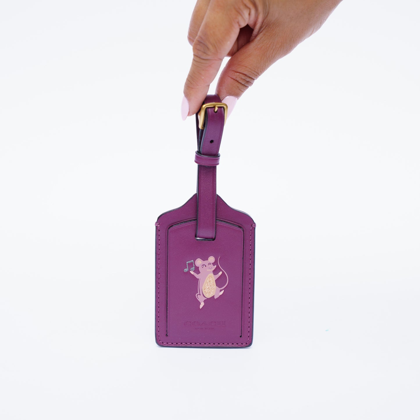 Coach Purple Luggage Tag