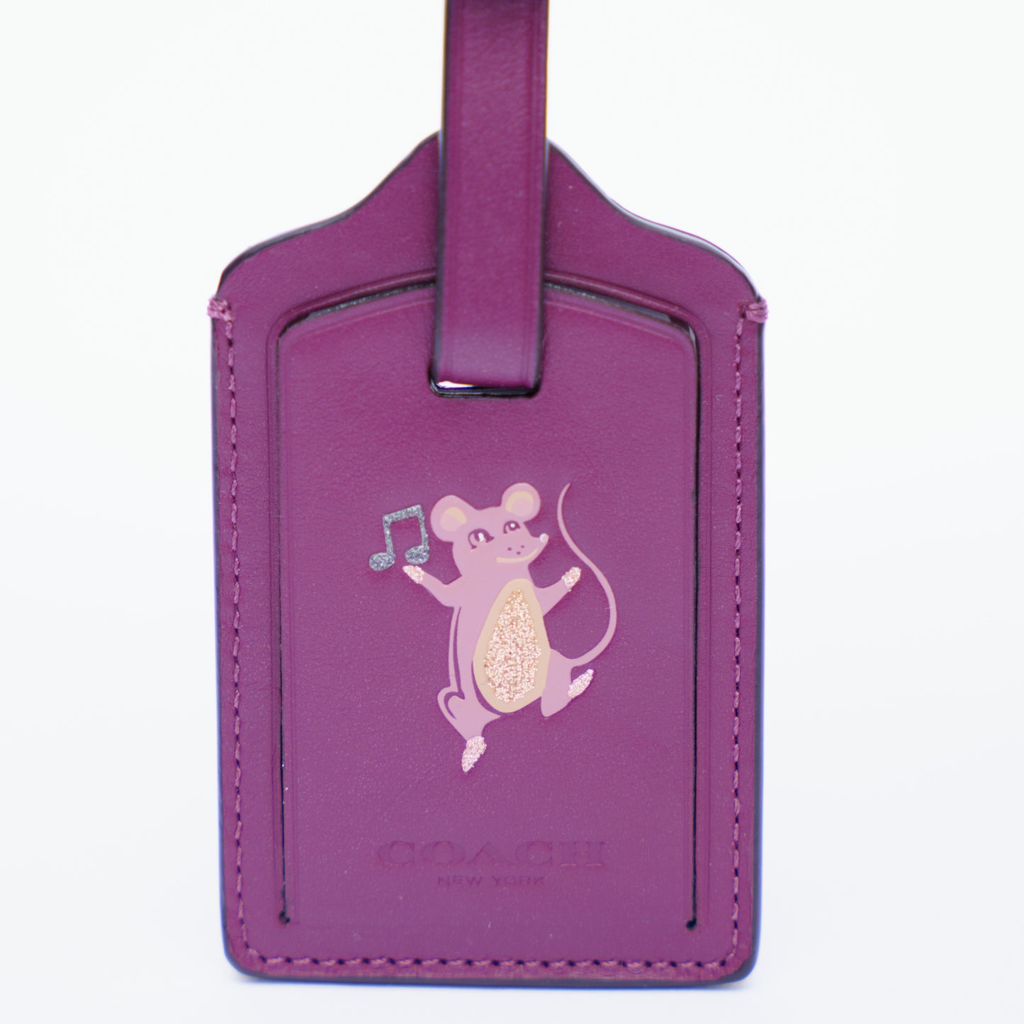 Coach Purple Luggage Tag