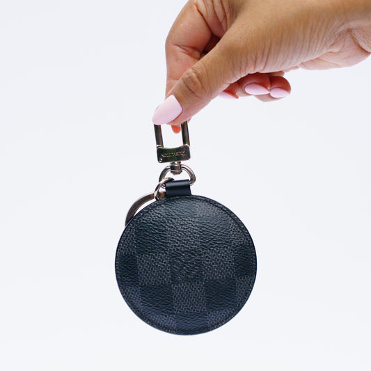 Louis Vuitton Damier Portcre Padit Window Rose Keyholder Bag Charm