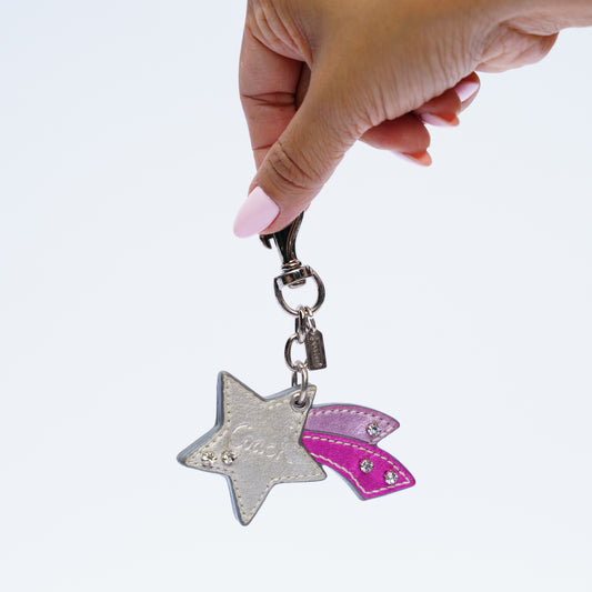 Coach Star Bag Charm Key Ring