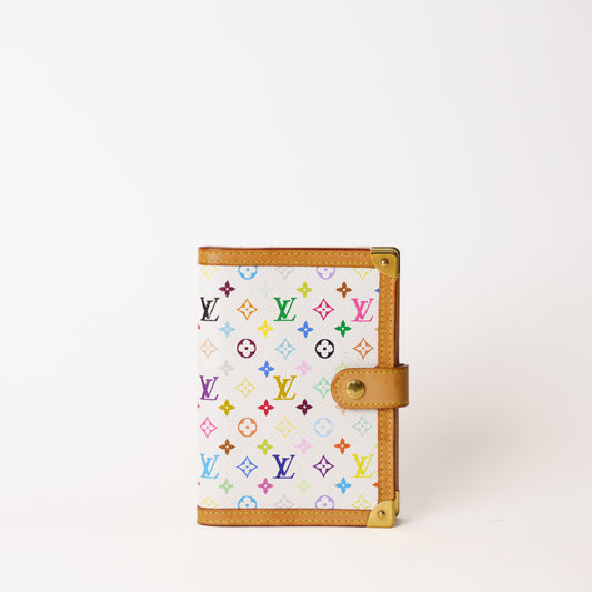 Louis Vuitton Agenda PM X Takashi Murakami in Multicolor Blanc 181225B02