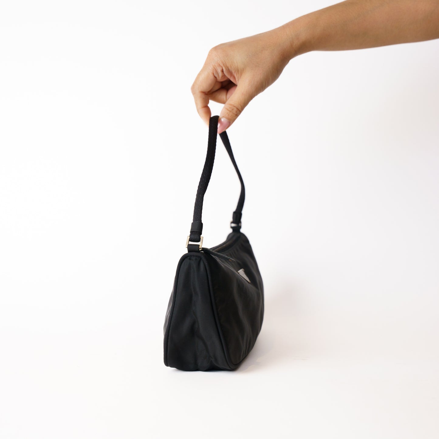 Prada Tessuto Pochette in Black Nylon 181225B14