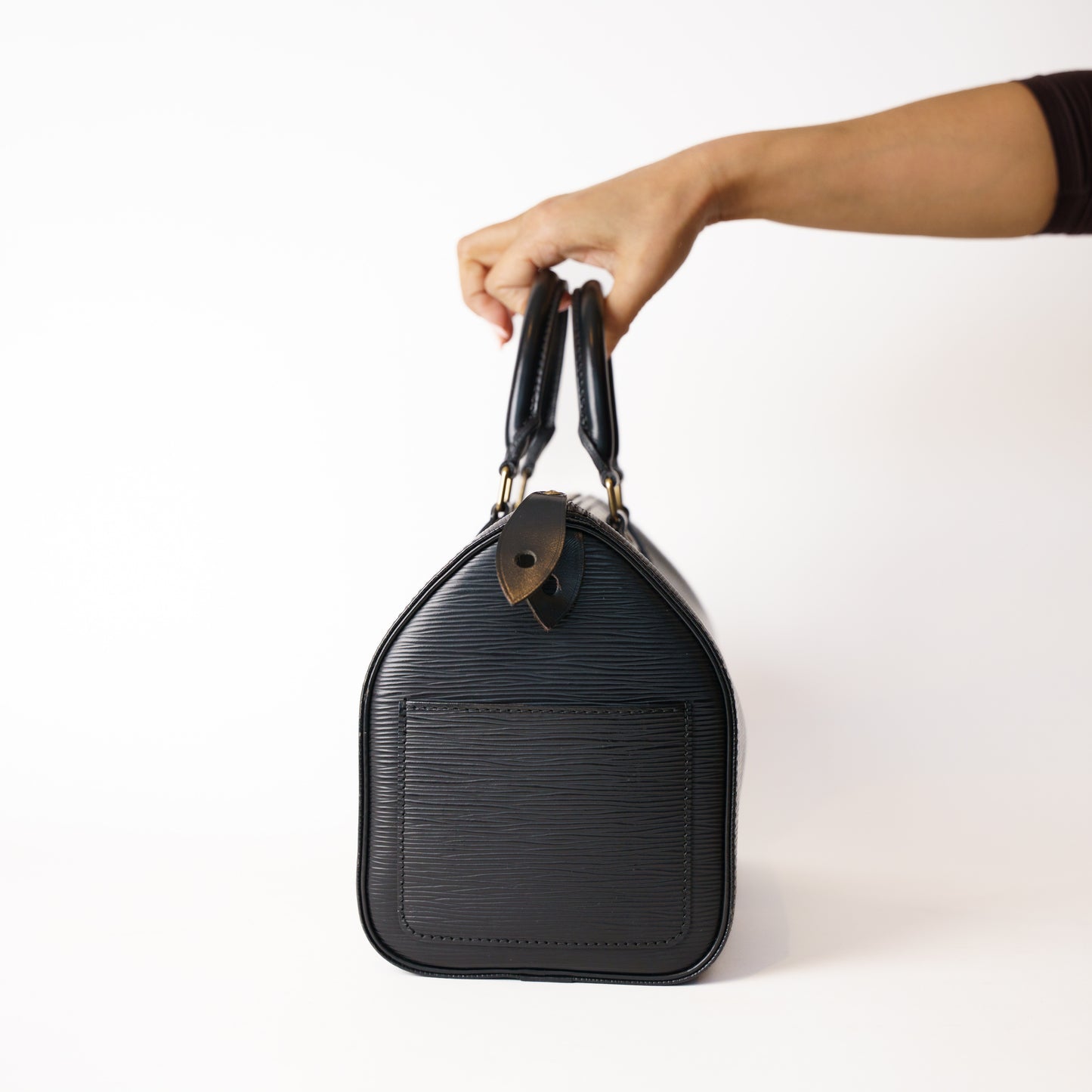 Louis Vuitton Speedy in Black Epi 181225B15