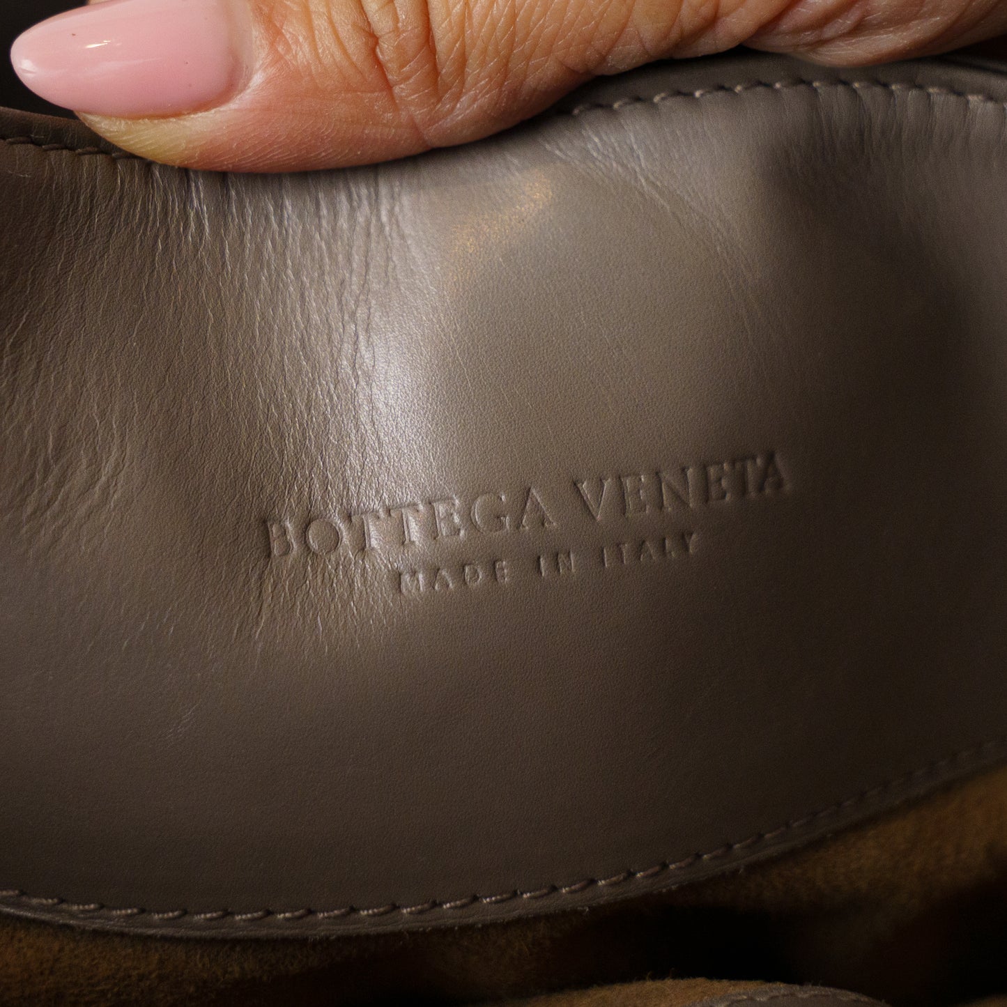 Bottega Veneta Roma Samll Intrecciato Calfskin in Taupe 181225B06