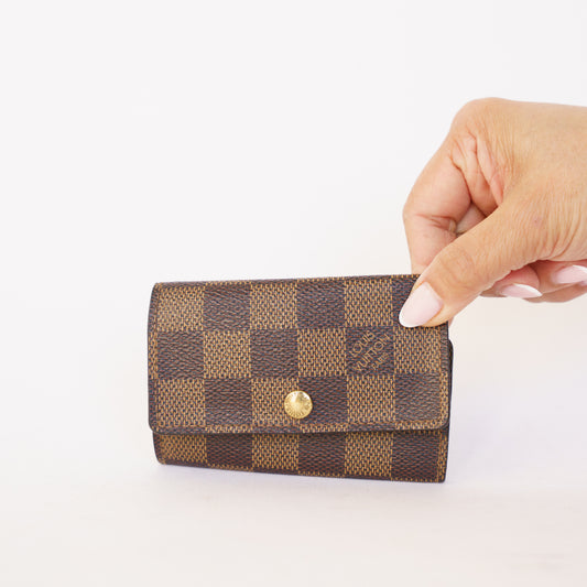 Louis Vuitton 6 Key Holder in Damier Ebene 190326B16