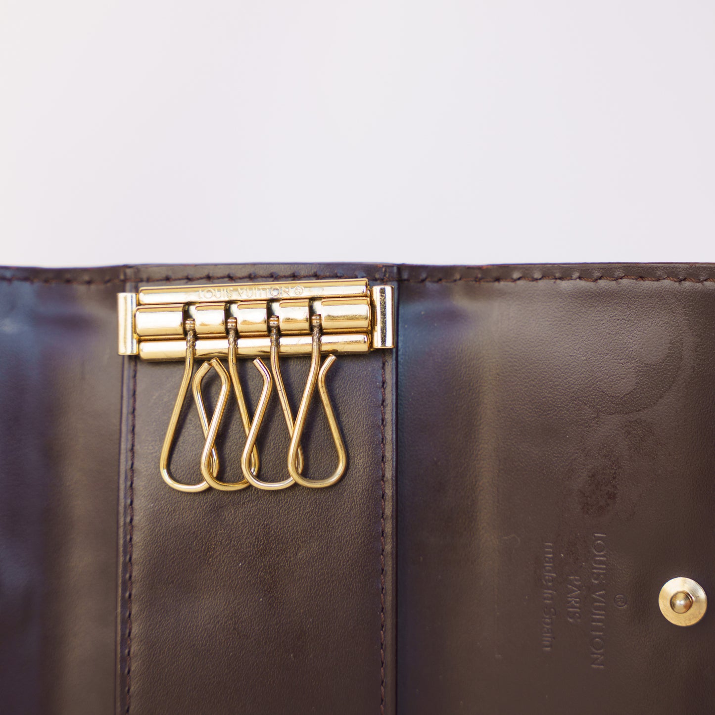 Louis Vuitton 4 Key Holder in Vernis Amarante 190326D20