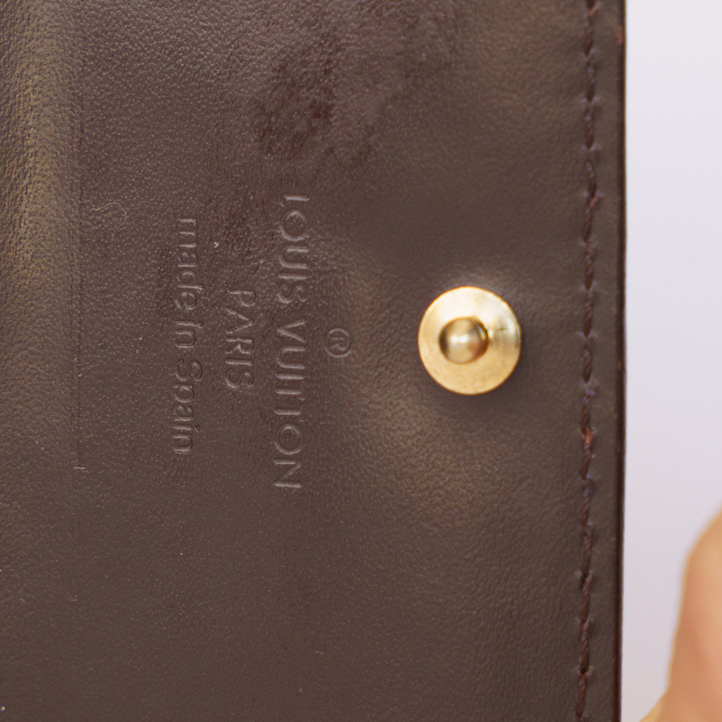 Louis Vuitton 4 Key Holder in Vernis Amarante 190326D20