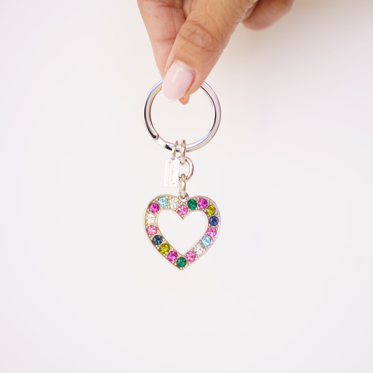 Coach Heart Key Ring Multicolor 190326D25