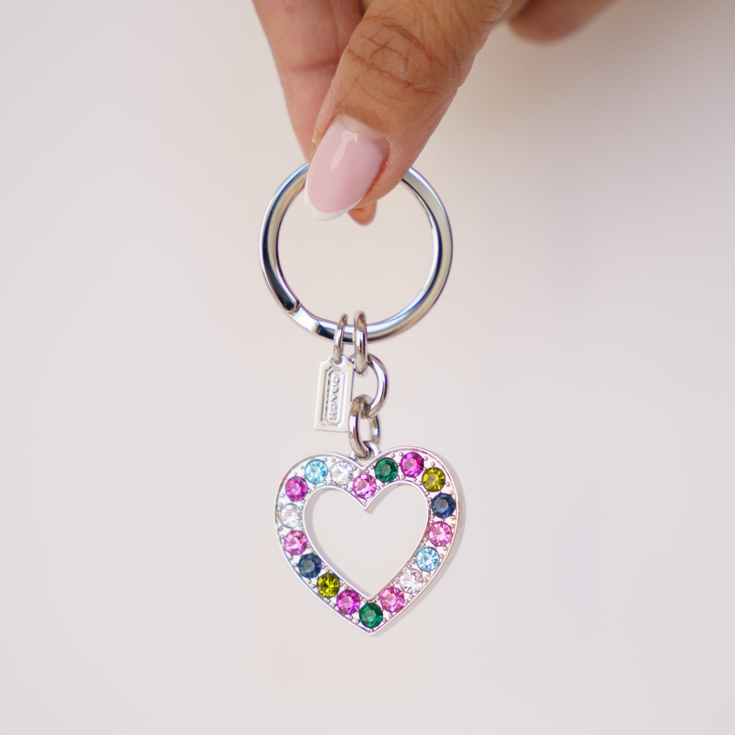 Coach Heart Key Ring Multicolor 190326D25