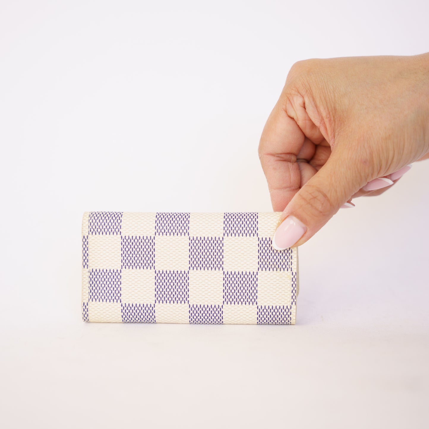 Louis Vuitton 4 Key Holder in Damier Azure 190326D26