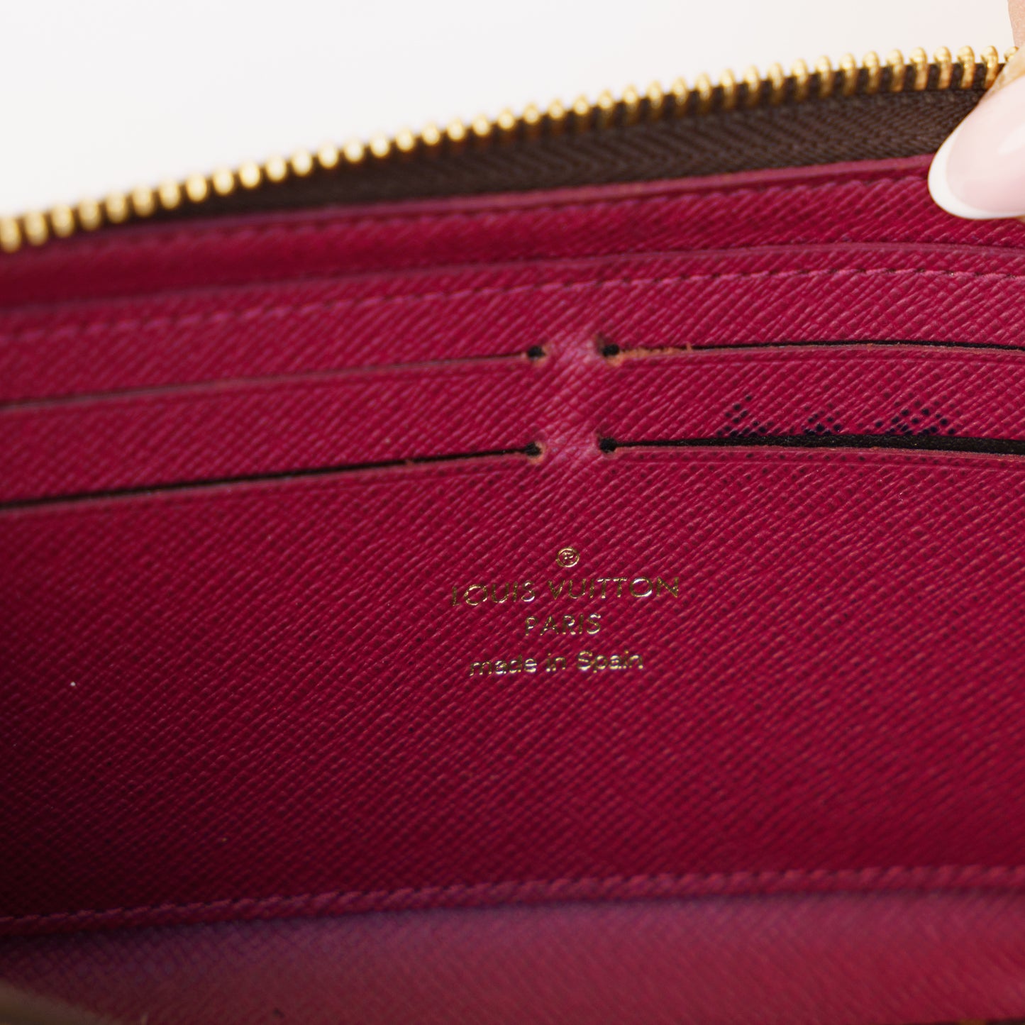 Louis Vuitton Clemence Wallet Fuschia in Monogram Canvas 190326D29