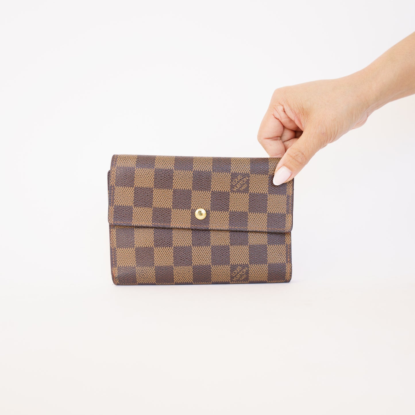 Louis Vuitton Trifold Compact Travel Wallet in Damier Ebene SP0033 190326D79