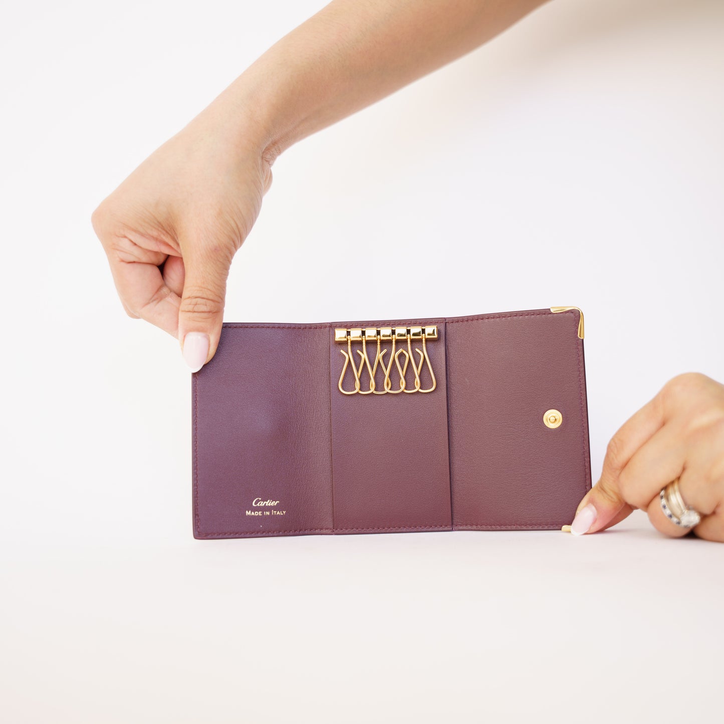 Cartier Burgundy 6 Key Holder 190326D78