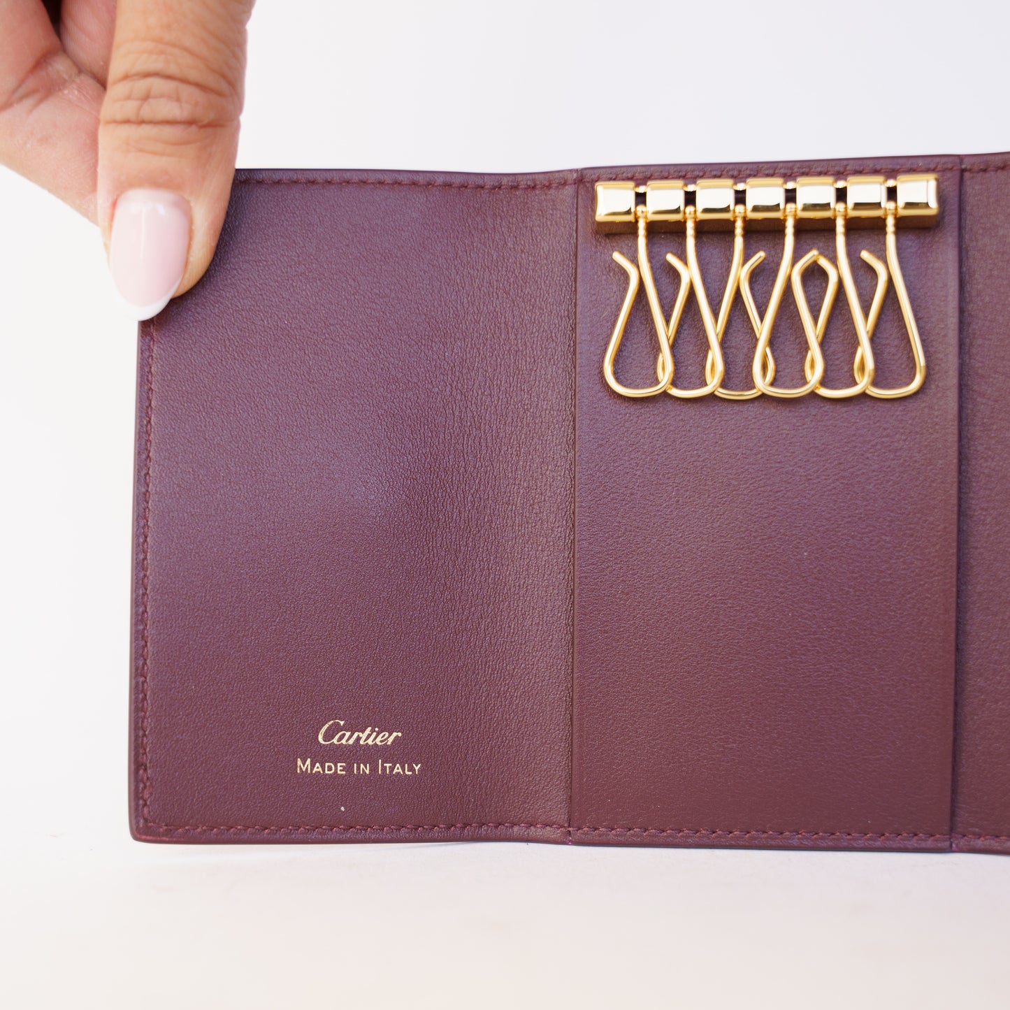 Cartier Burgundy 6 Key Holder 190326D78