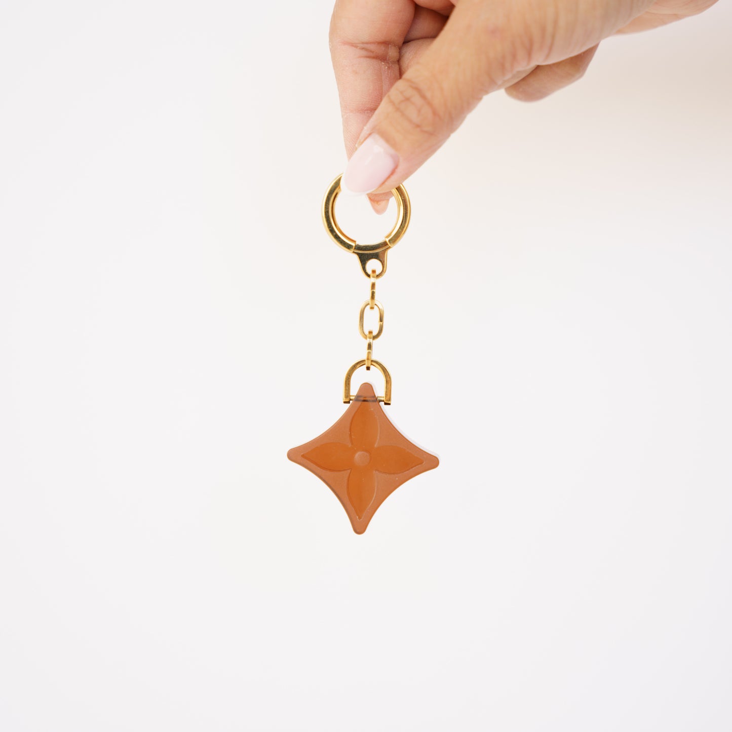 Louis Vuitton Flower Brown Bag Charm 190326D76