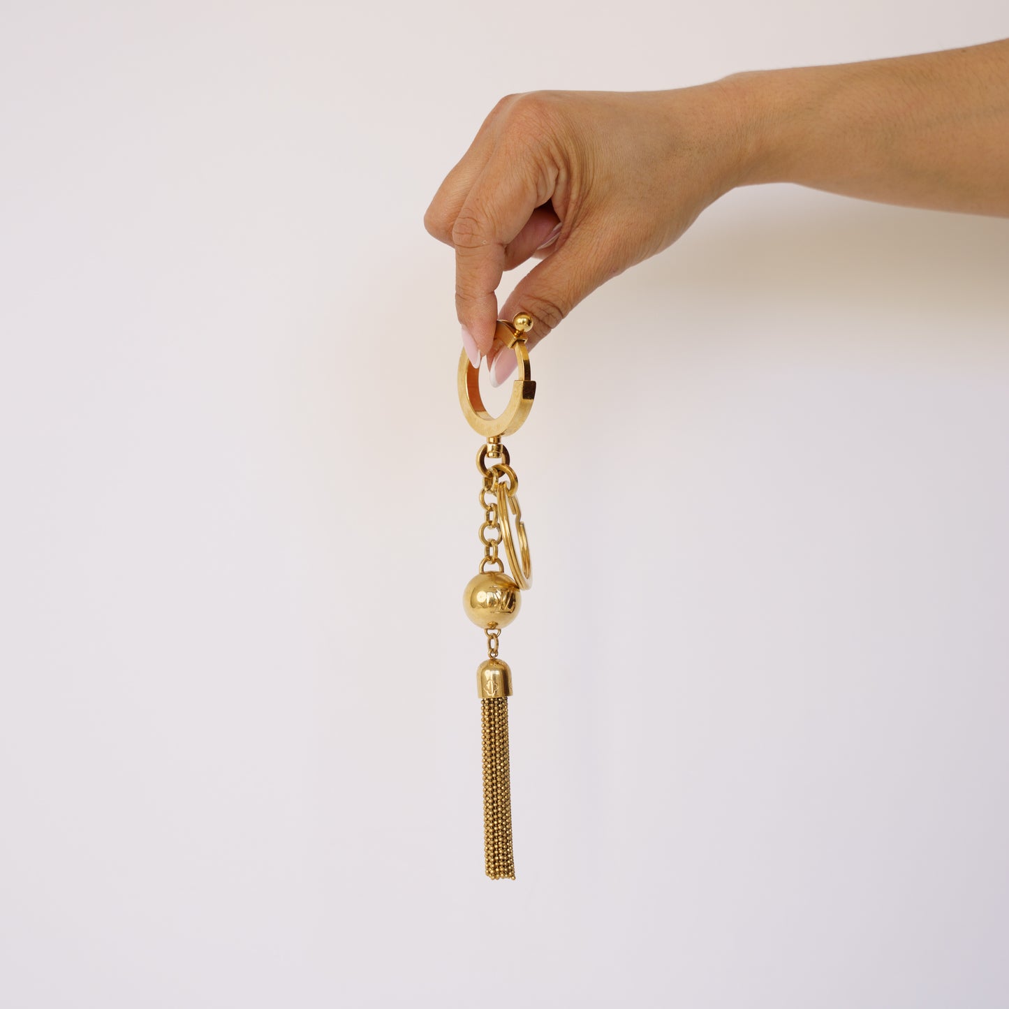 Louis Vuitton Porte Cles Swing Tassel Bag Charm Key Ring Gold 190326D75