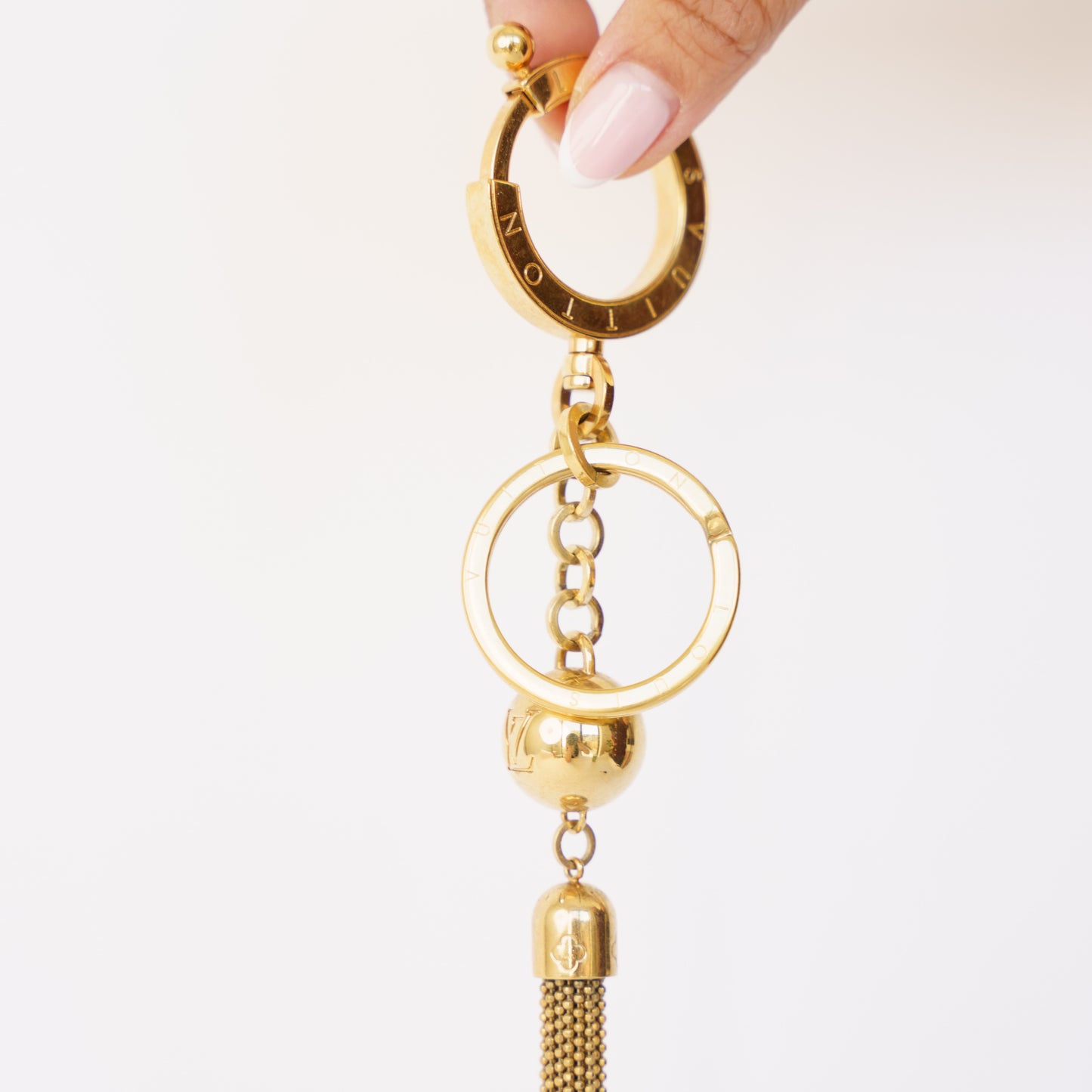 Louis Vuitton Porte Cles Swing Tassel Bag Charm Key Ring Gold 190326D75