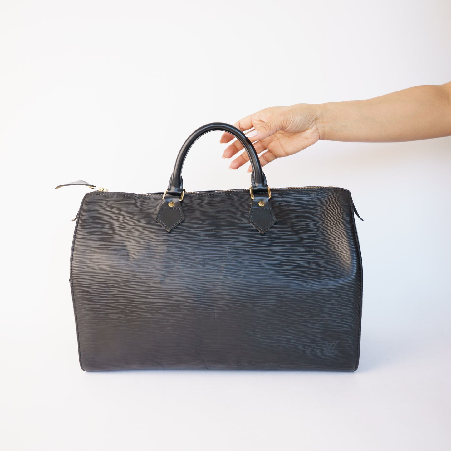 Louis Vuitton 1996 Speedy 35 in Black Epi Leather SP0936 110326P10