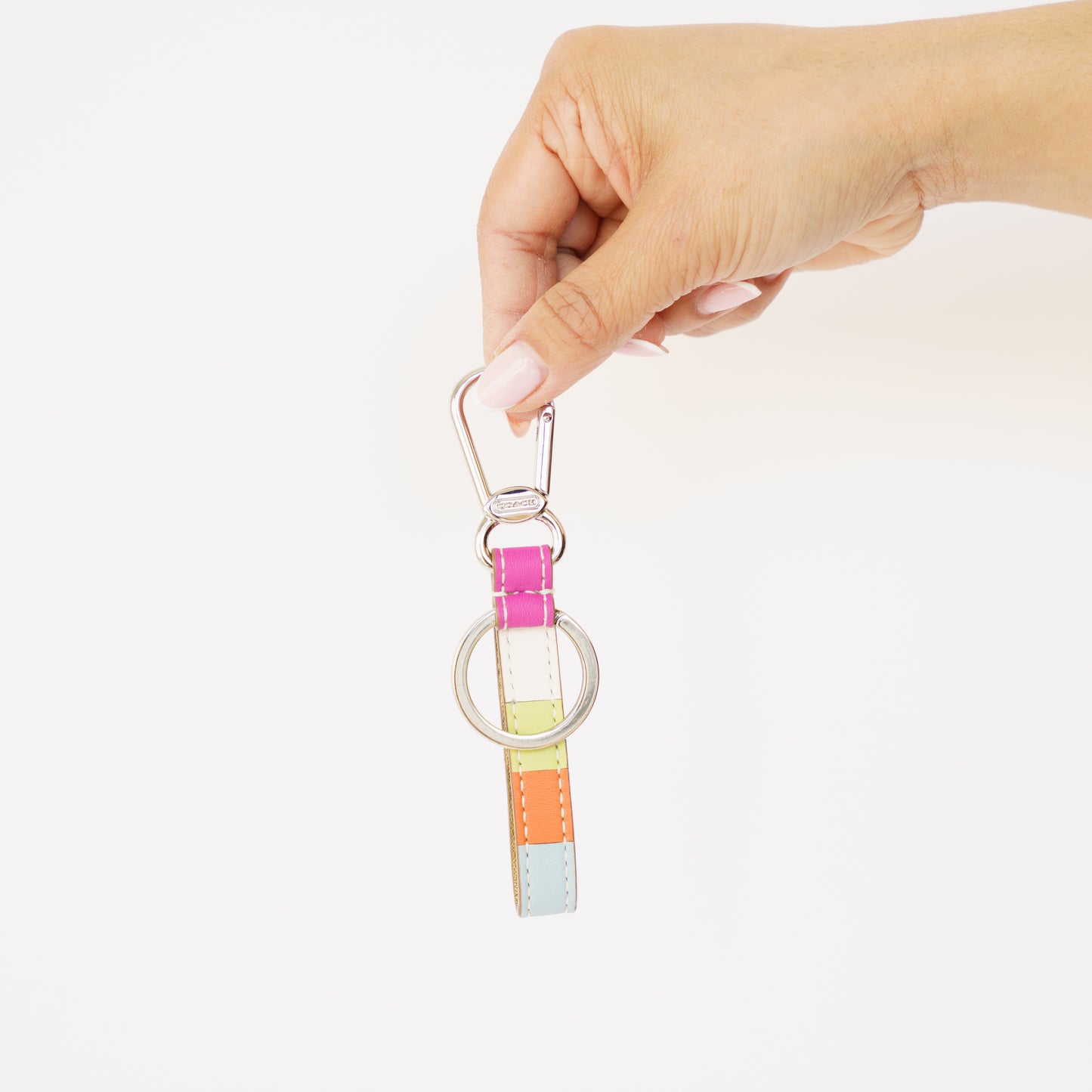 Coach Bag Charm Key Chain Multicolor 190326D55