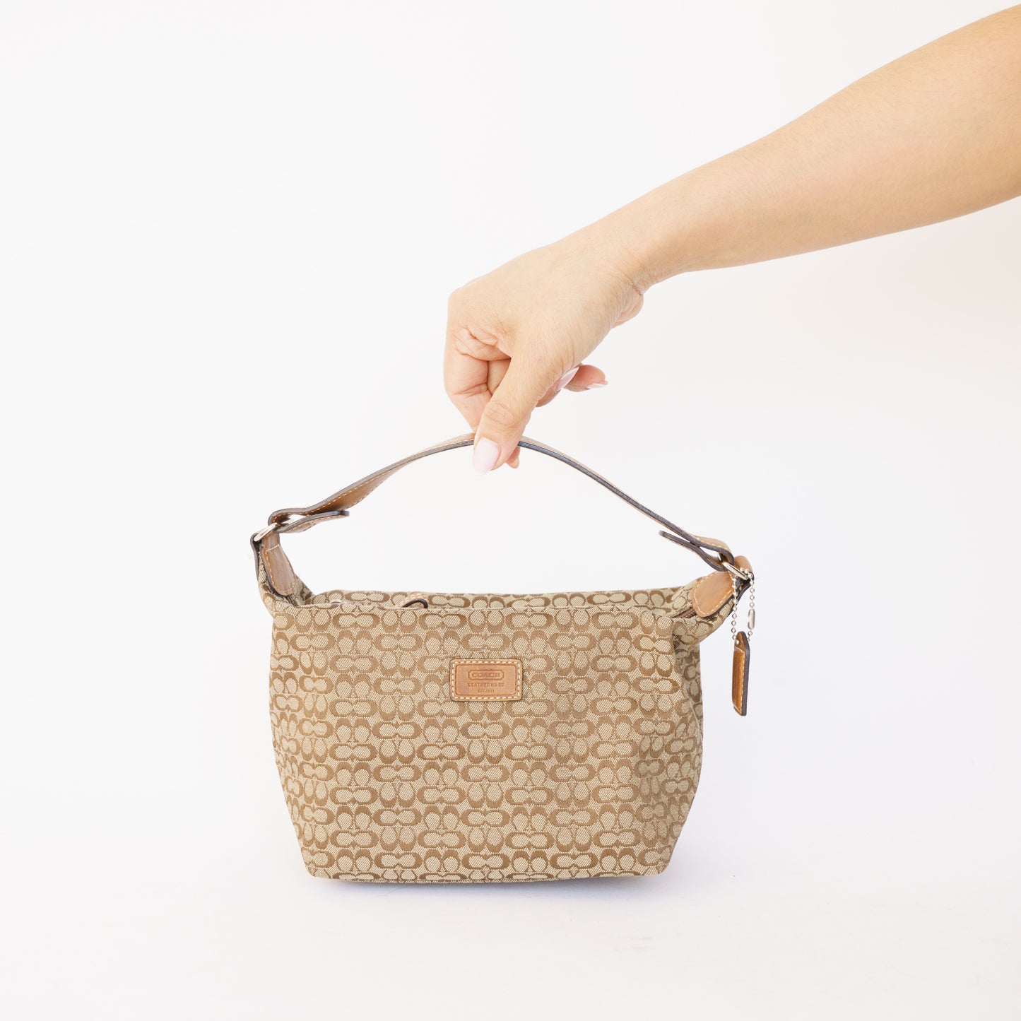 Coach Mini Signature Accesory Brown Clutch Bag 190326D53