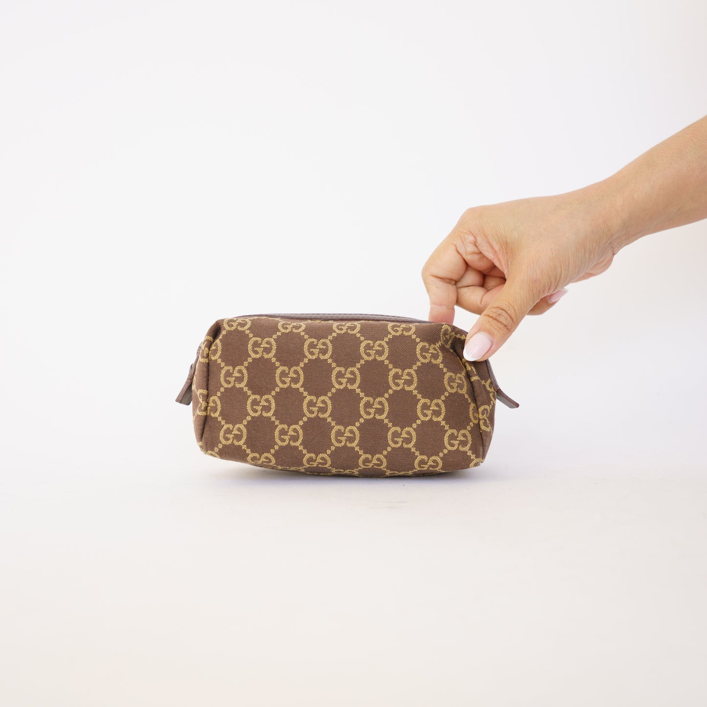 Gucci Cosmetic Pouch Small in Brown Canvas 190326D51