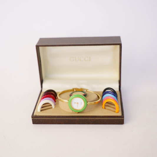 Gucci Stainless Steel 26mm Interchangeable Bezel Quartz Watch190326D05