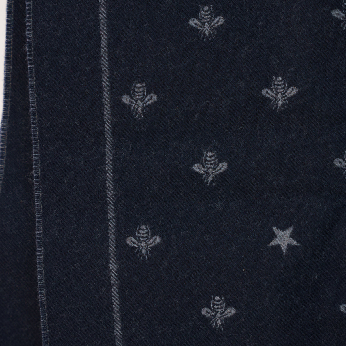 Gucci Reversible Scarf Bee Star Navy 190326D10