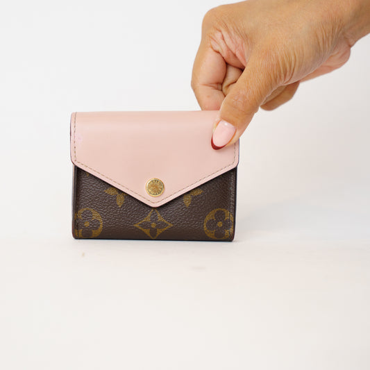 Louis Vuitton Zoe Wallet with 'M.A' initials with Rose Ballerine Interior 201026F11