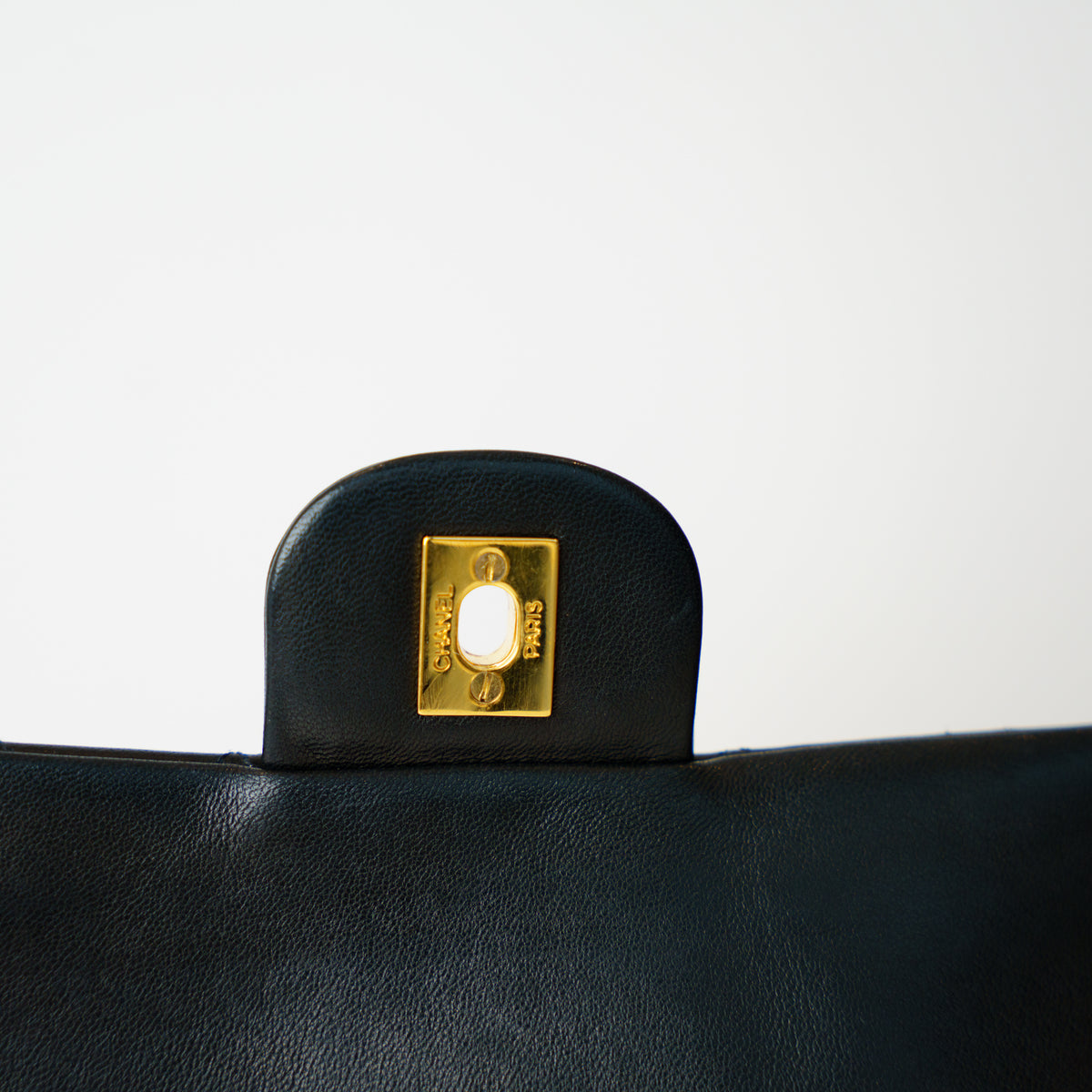 Chanel Medium Classic Flap in Black Lambskin with 24K Gold Hardware 201026X01