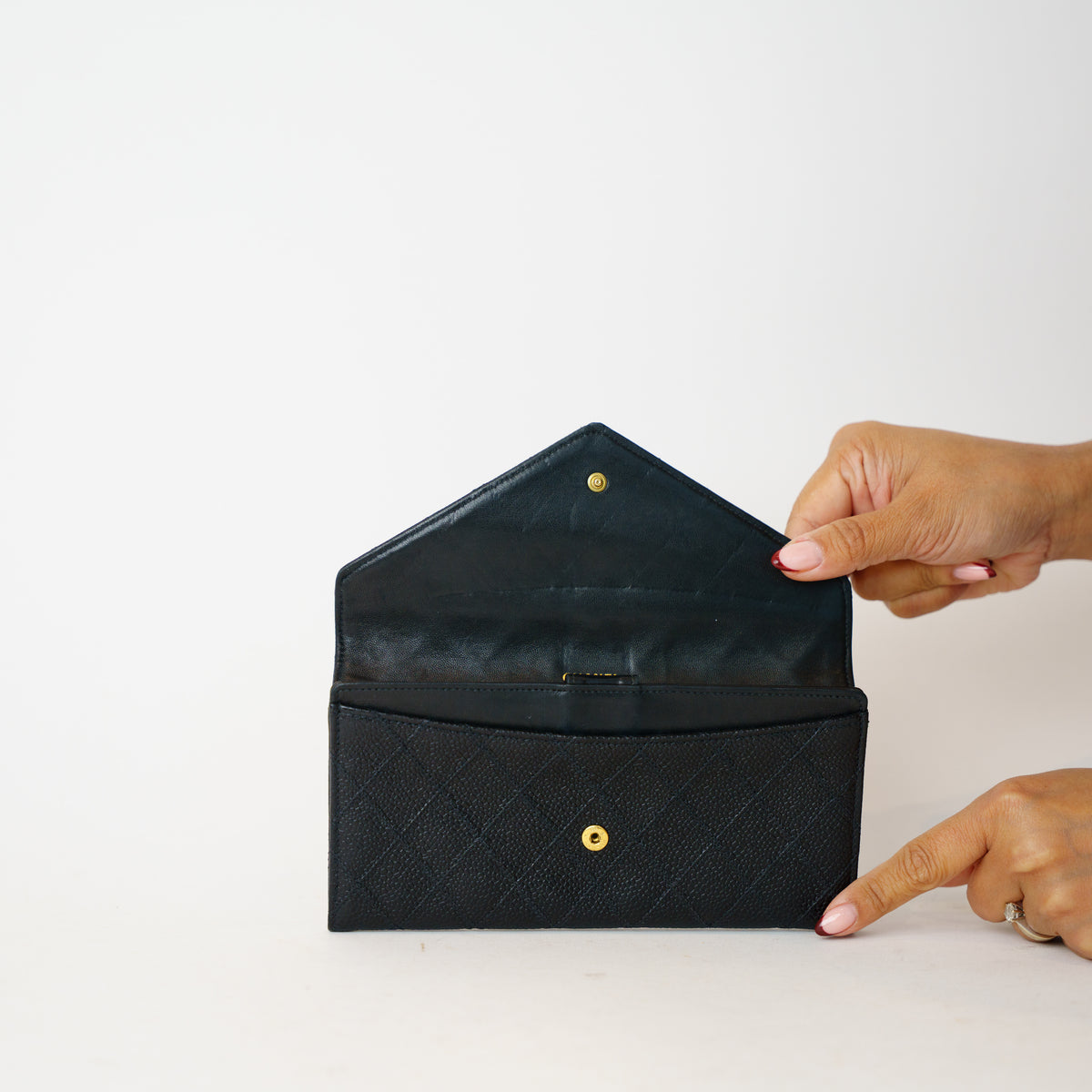 Chanel Envelope Purse in Black Caviar 201026X04