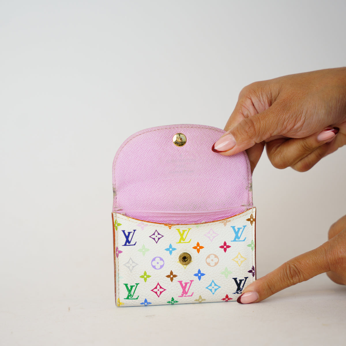 Louis Vuitton Rosalie Takashi Murakami in White Multicolor 201026F09