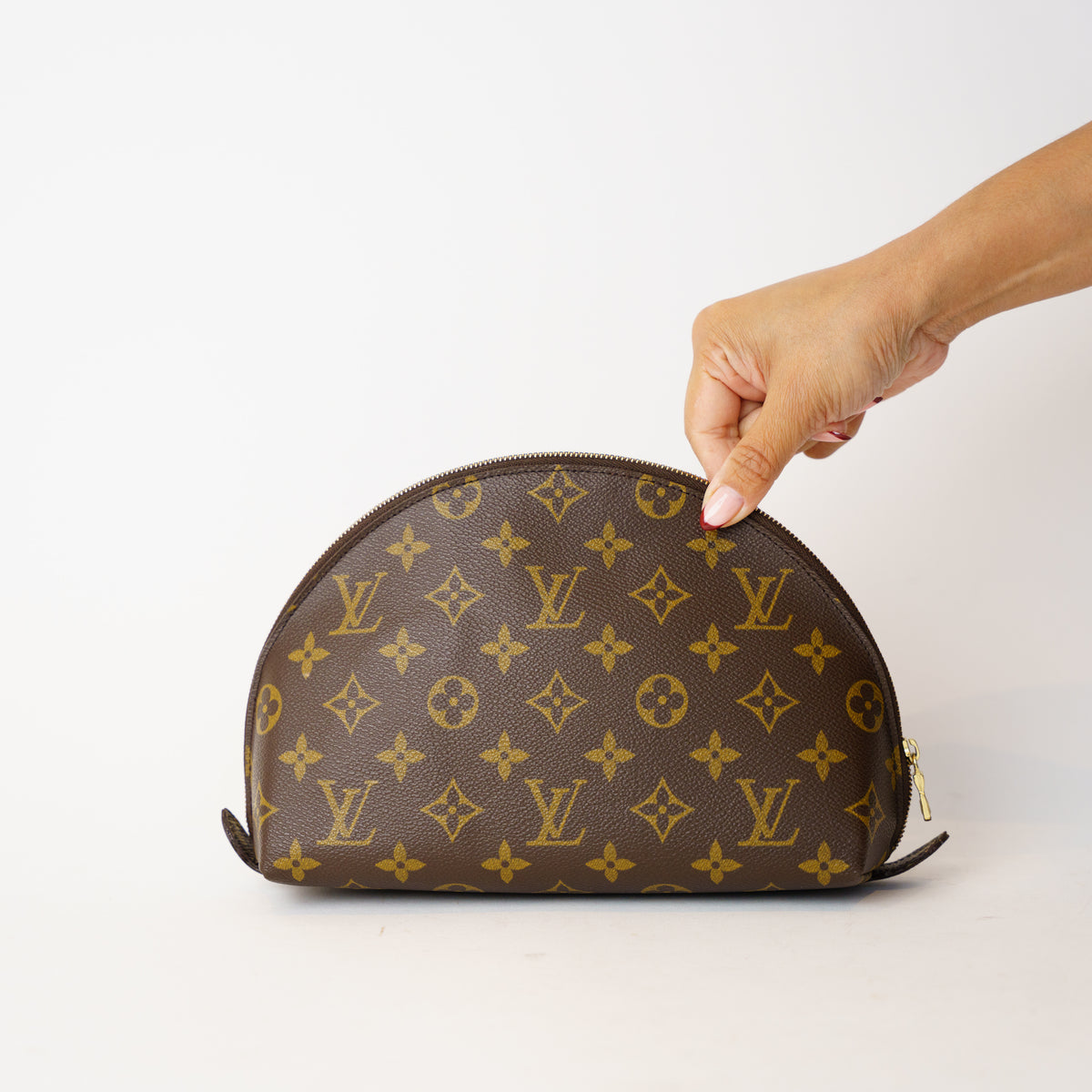 RARE Louis Vuitton 2004 Trousse Demi Ronde Cosmetic Pouch 201026X05