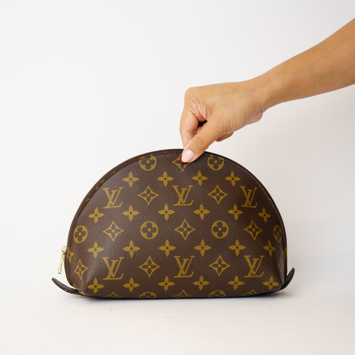 RARE Louis Vuitton 2004 Trousse Demi Ronde Cosmetic Pouch 201026X05