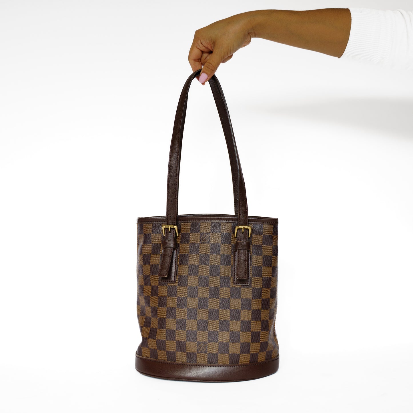 Louis Vuitton Bucket Bag PM in Damier Ebene 201125B128