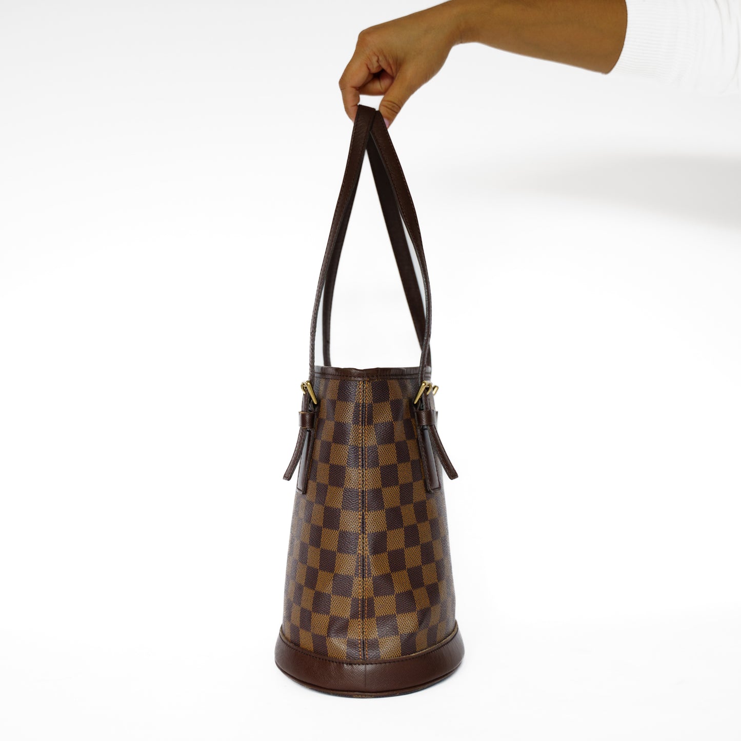 Louis Vuitton Bucket Bag PM in Damier Ebene 201125B128