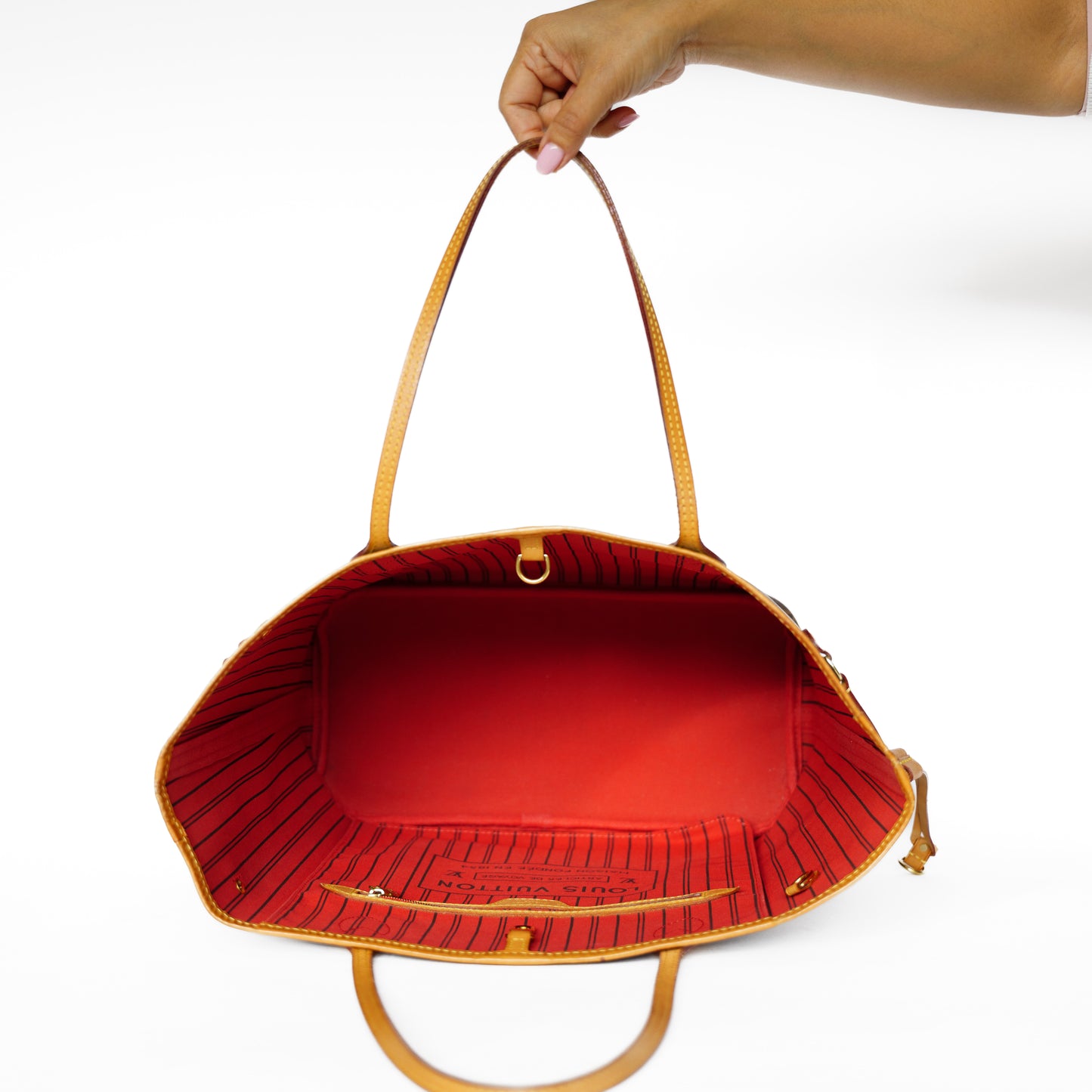 Louis Vuitton Neverfull MM Monogram in Cerise Interior 201125B02