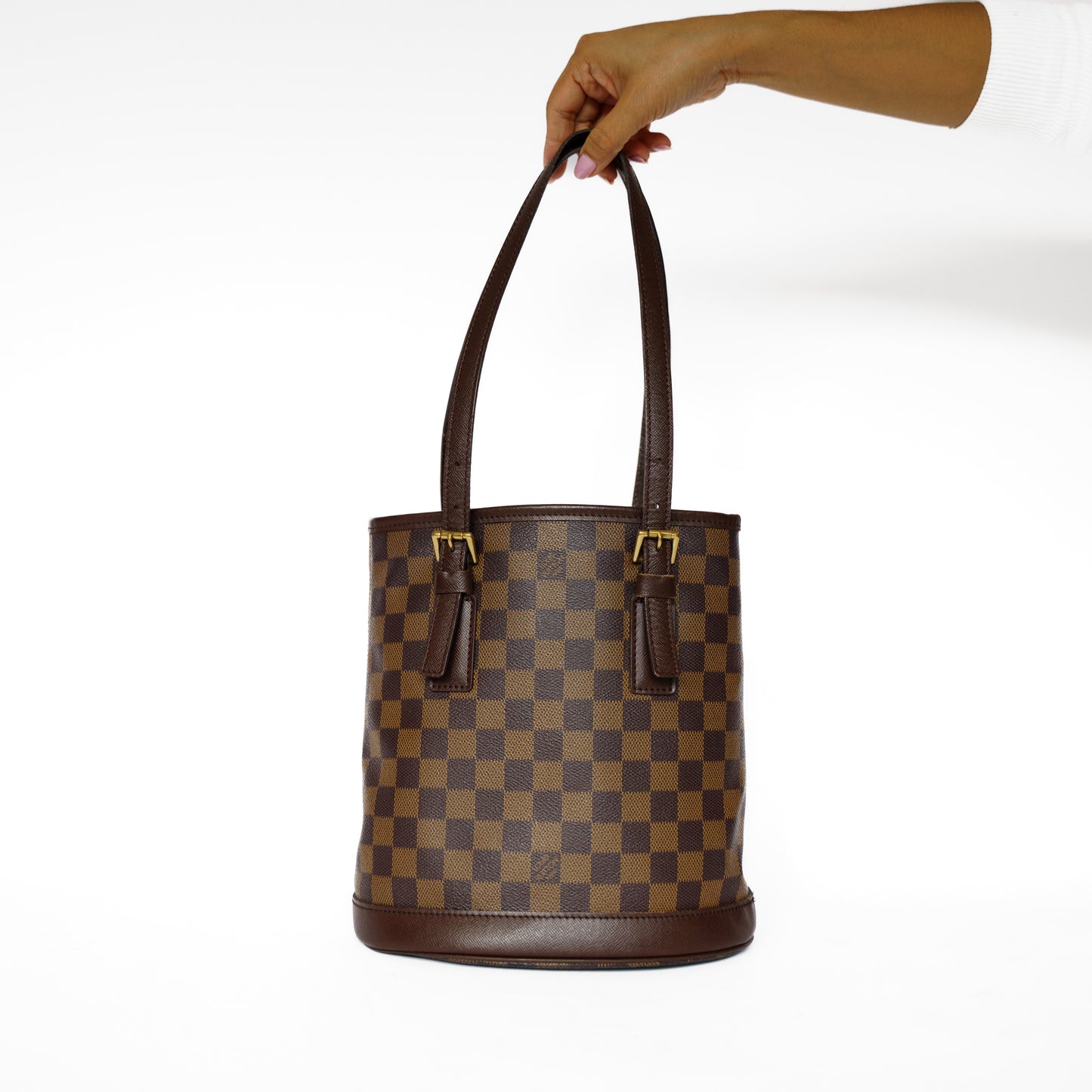 Louis Vuitton Bucket Bag PM in Damier Ebene 201125B128