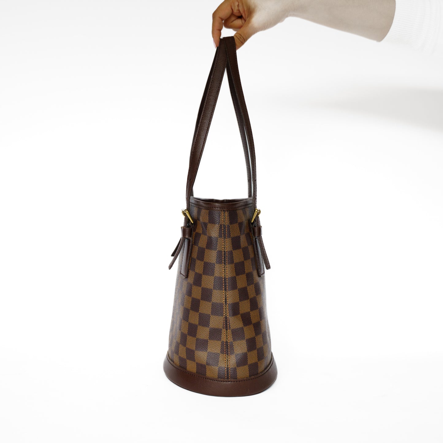 Louis Vuitton Bucket Bag PM in Damier Ebene 201125B128