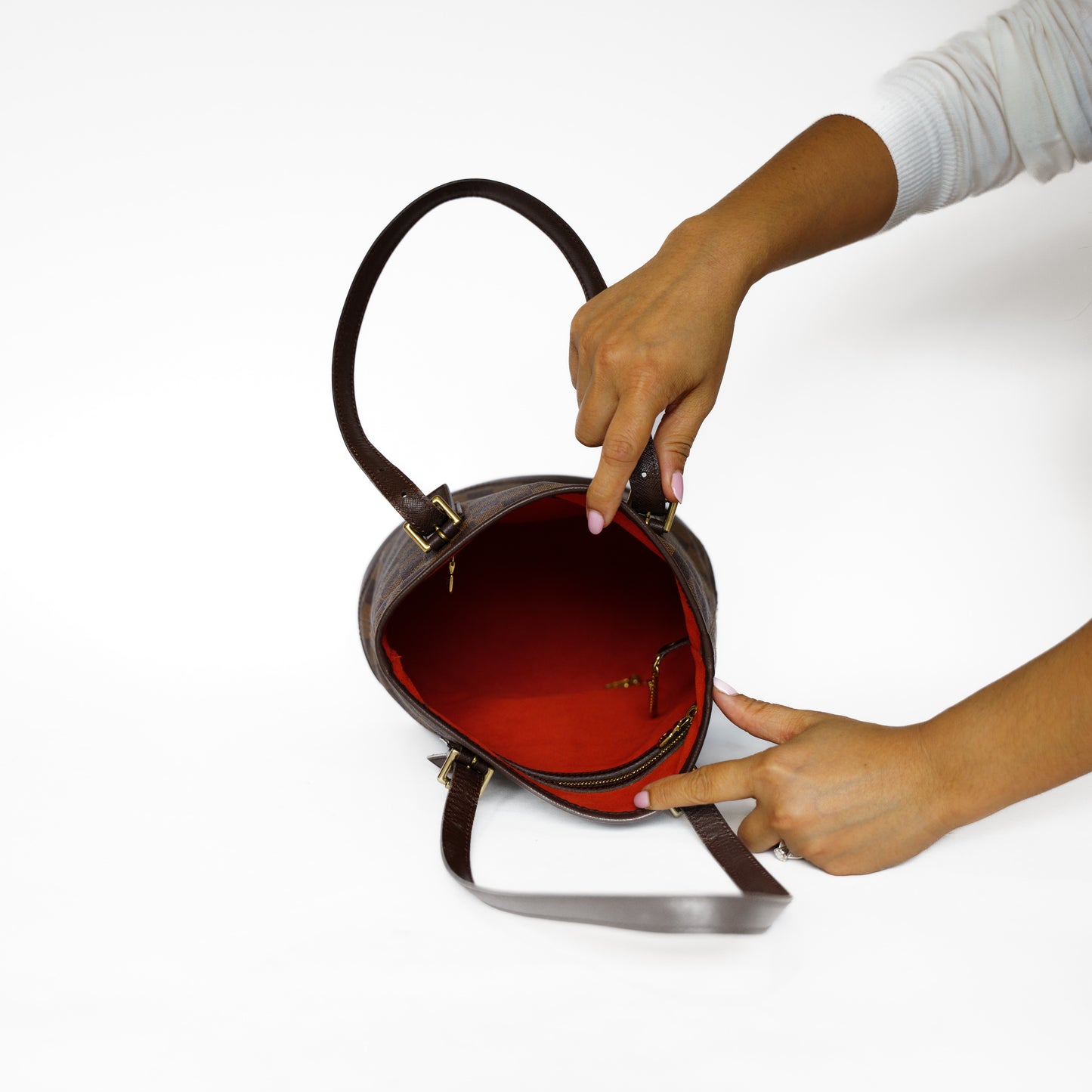 Louis Vuitton Bucket Bag PM in Damier Ebene 201125B128