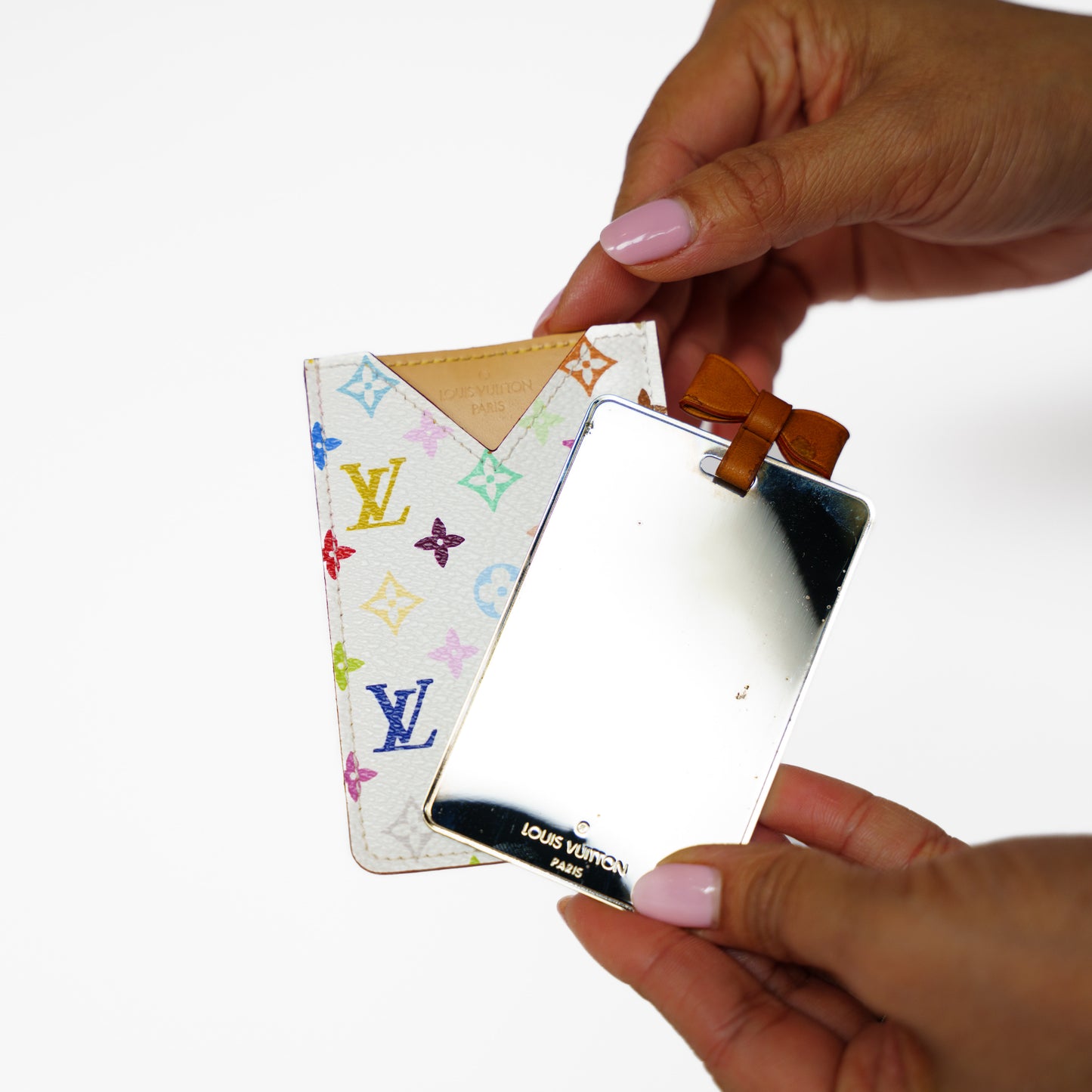 Louis Vuitton Etui Mirror x Takashi Murakami Multicolor Blanc 201125B04