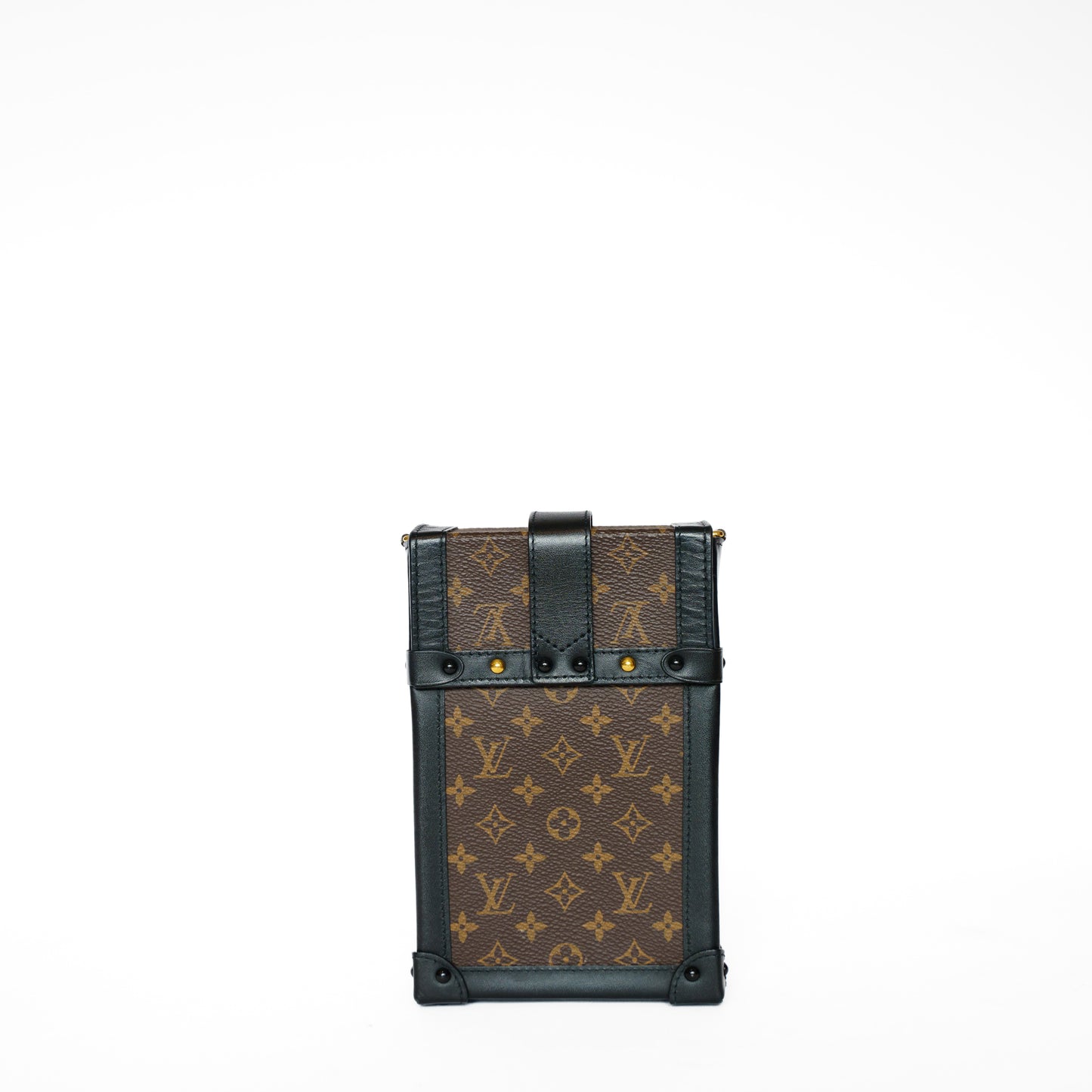 Louis Vuitton Trunk Verticale Monogram with Black Leather 261125B07