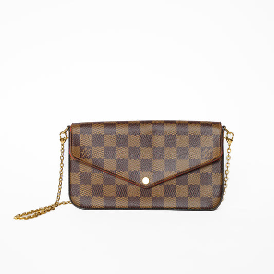 Louis Vuitton Felicie Pochette in Damier Ebene 201125B71